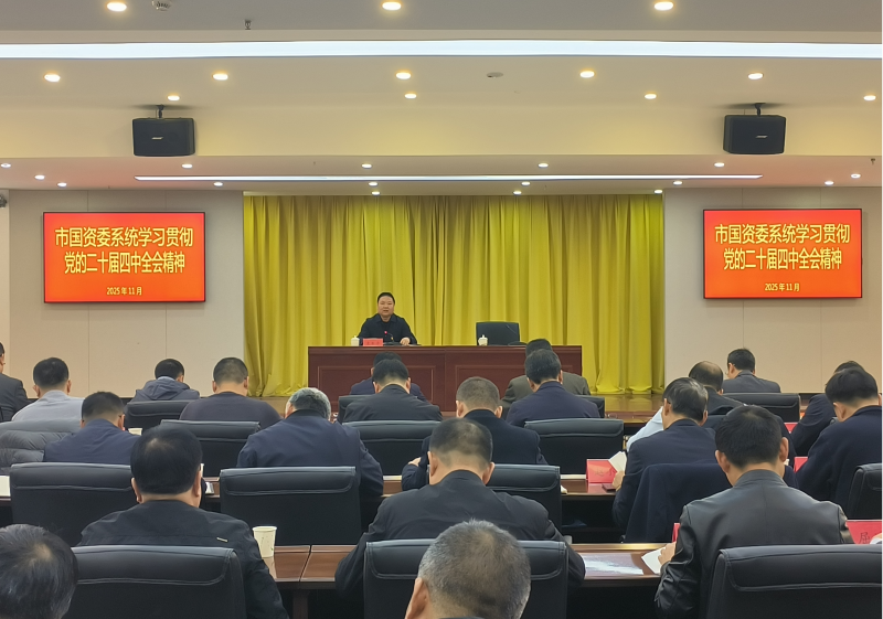 市委宣讲团在市国资委系统宣讲党的二十届四中全会精神